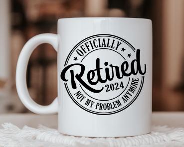 Coffee mug Officially retired - Not my problem